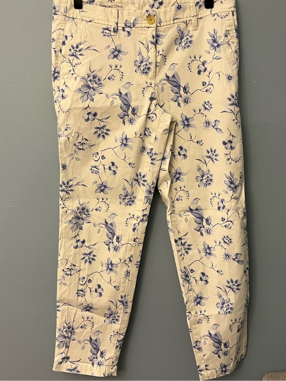 Talbots Floral Relaxed Chino Pants